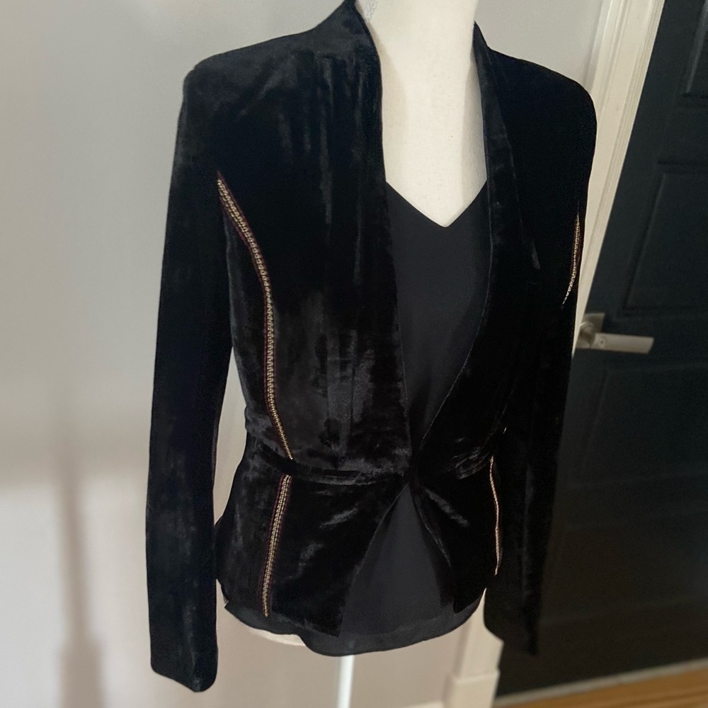 WYLDR velvet look blazer - Picture 2 of 11